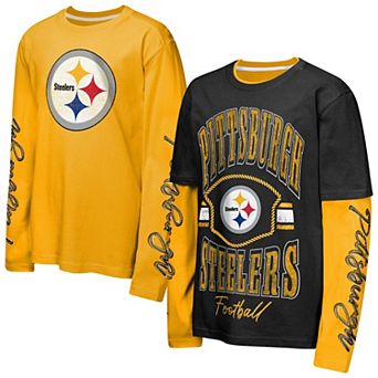 Preschool Outerstuff Black/Gold Pittsburgh Steelers Motion Combo Set