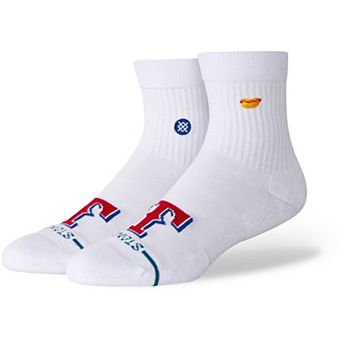 Unisex Stance White Texas Rangers Hot Dog Quarter Socks