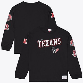 Men's Mitchell & Ness Black Houston Texans Training Camp Long Sleeve T-Shirt