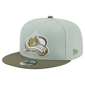 Men's New Era Sage Green/Olive Colorado Avalanche Color Pack 9FIFTY Snapback Hat