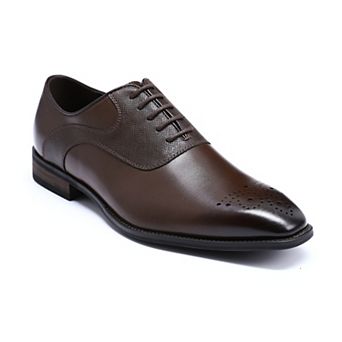Men's Brogue Pointed Toe Oxfords Embossed Business Wedding Dress Shoes