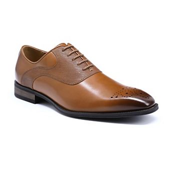 Men's Brogue Pointed Toe Oxfords Embossed Business Wedding Dress Shoes