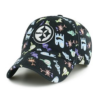 Preschool '47 Black Pittsburgh Steelers Space Critter Clean Up Adjustable Hat