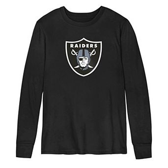 Preschool Outerstuff Black Las Vegas Raiders Primary Logo Long Sleeve T-Shirt