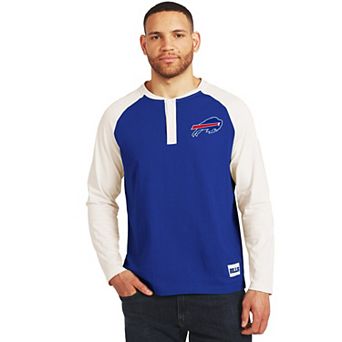 Men's Darius Rucker Collection by Fanatics Royal/White Buffalo Bills Henley Long Sleeve T-Shirt