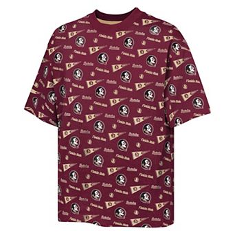 Youth Outerstuff Garnet Florida State Seminoles Scramble All Over Print T-Shirt