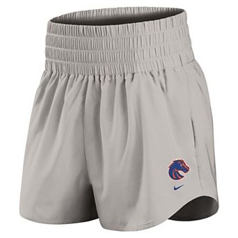 Women's Nike Gray Boise State Broncos Ultra Dri-FIT High-Rise Shorts