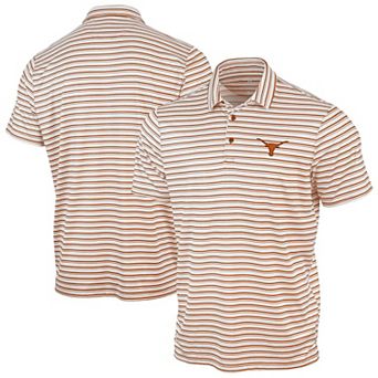 Men's Antigua Texas Orange Texas Longhorns Space Stripe Polo