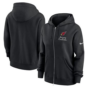 Women's Nike Black Arizona Cardinals Cut Block Full-Zip Hoodie