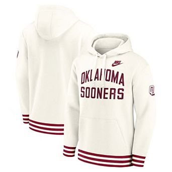 Men's Nike Cream Oklahoma Sooners Legacy Retro Pullover Hoodie
