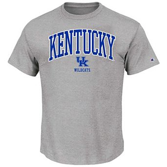 Men's Champion Heather Gray Kentucky Wildcats Champion Big & Tall Team Arch Over Wordmark T-Shirt