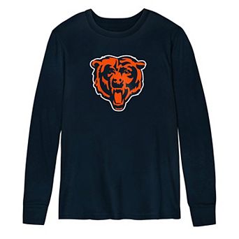 Preschool Outerstuff Navy Chicago Bears Primary Logo Long Sleeve T-Shirt