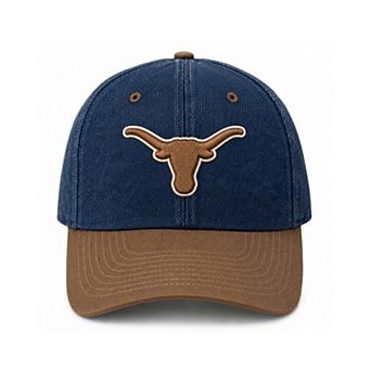 Unisex Cap X x Wrangler Blue/Brown Texas Longhorns Denim Adjustable Hat
