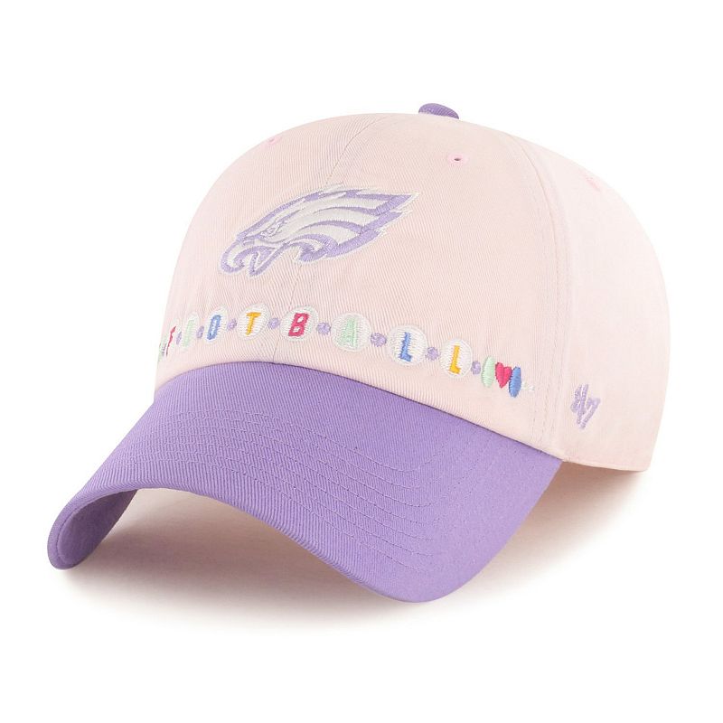 Youth '47 Pink/Purple Philadelphia Eagles Friendship Bracelet