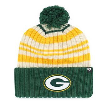 Youth '47 Green Green Bay Packers Snow Fort Cuffed Knit Hat