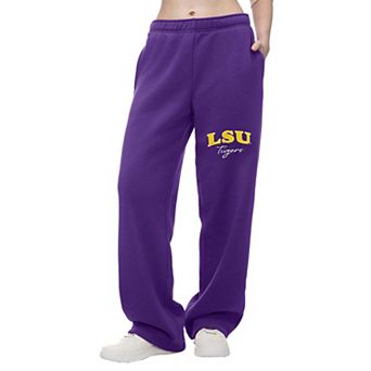 Women's ZooZatz Purple LSU Tigers Wordmark Fleece Sweatpants