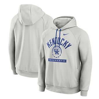 Men's Nike Gray Kentucky Wildcats Courtside Practice Dri-FIT Raglan Fleece Hoodie