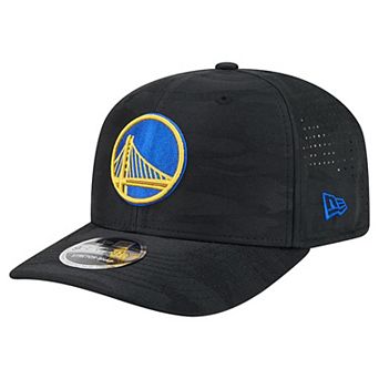 Men's New Era Black Golden State Warriors Camo 9SEVENTY Perforated Adjustable Hat