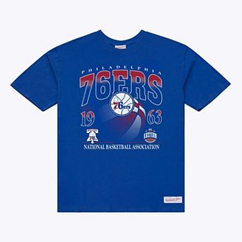 Men's Mitchell & Ness Royal Philadelphia 76ers Core Graphic T-Shirt