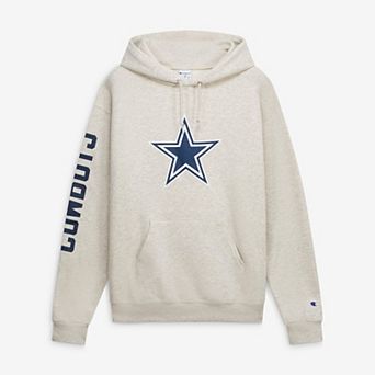 Men's Champion Oatmeal Dallas Cowboys Powerblend Hoodie