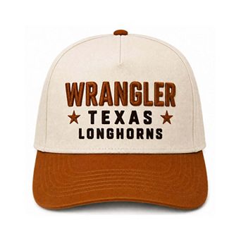 Unisex Cap X x Wrangler Cream/Texas Orange Texas Longhorns Starred Adjustable Hat