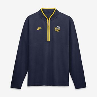 Men's Nike Navy Michigan Wolverines Victory Dri-FIT Half-Zip Pullover