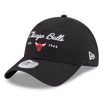 Women's New Era Black Chicago Bulls Script Casual Classic Adjustable Hat