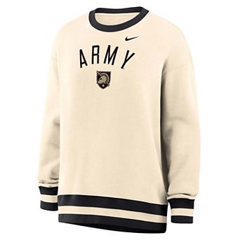 Women's Nike Natural Army Black Knights Oversized Phoenix Fleece Sweatshirt