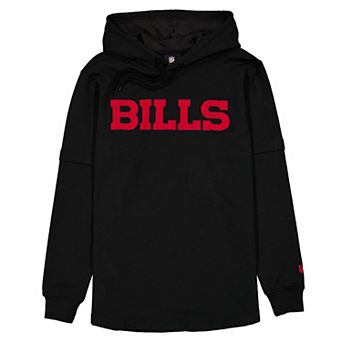 Men's New Era Black Buffalo Bills Functional Fandom Twofer Hoodie