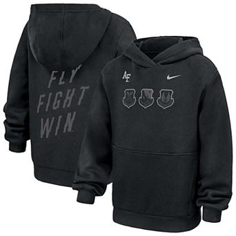 Youth Nike Black Air Force Falcons 2026 Rivalry Collection Club Fleece Hoodie