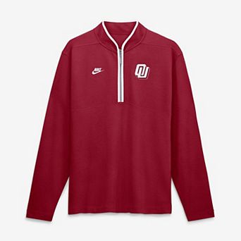 Men's Nike Crimson Oklahoma Sooners Victory Dri-FIT Half-Zip Pullover