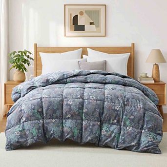 Peace Nest Printed Down Feather Fiber Comforter for All Season Comfort