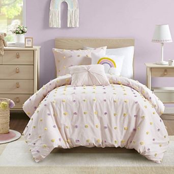 Bellemave 100% Cotton Jacquard Pom Pom Comforter Set