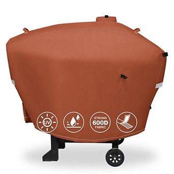 Grill Cover for 24 Inch Pellet Grills with Anti-UV 600D Polyester and Velcro Straps