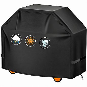 Extra Large 82 Inch Waterproof Heavy Duty Grill Cover 600D for Outdoor BBQ 82x27x47