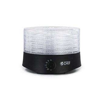 Commercial Chef Food Dehydrator - Five 9.25-Inch BPA-Free Plastic Trays - 280W