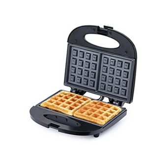 Commercial Chef Waffle Maker - Nonstick - Bakes Two 4 x 4 Waffles - 750 watt - Cool Touch Housing