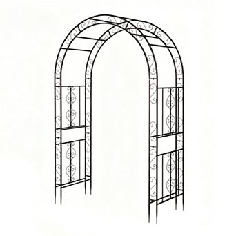 Double Layer Garden Arch Steel Garden Arbor for Plant Climbing