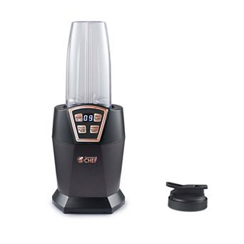 Commercial Chef Personal Blender - 3 Modes - 28-Oz Cup with Lid - 6 Stainless Steel Blades - 1000W