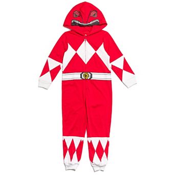 Power Rangers Cosplay Hooded One Piece
