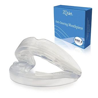 ZQuiet Anti-Snoring Mouthpiece Single Pack, Size 2, Clear
