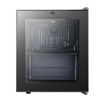 Beverage Refrigerator Cooler, 65-Can Freestanding Mini Beverage Fridge with Glass Door