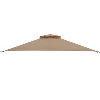 Costway 12 X 10 FT Patio Gazebo, Heavy Duty Gazebo Canopy Shelter with Sturdy Metal Frame