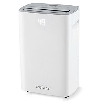 Costway 15.5 Pint(DOE) Dehumidifier for Basement 4500 Sq. Ft Portable Dehumidifier 24H Timer