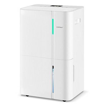 Costway 22-Pint(DOE) Dehumidifier for Home 6000 Sq.Ft Dehumidifier with Auto/ 24H Timer