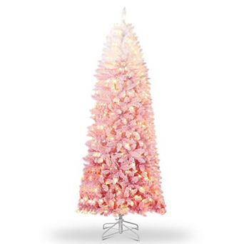 Pencil Christmas Tree Artificial Slim Xmas Trees Skinny Christmas Tree Decorations Fake Flockeds