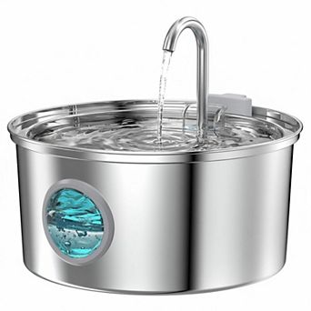 Nicate Stainless Steel Pet Water Fountain Quiet 32L Large Capacity Multiple Filtration