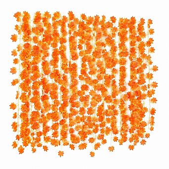 12 pc Artificial Maple Leaf Fall Garlands Thanksgiving Decor
