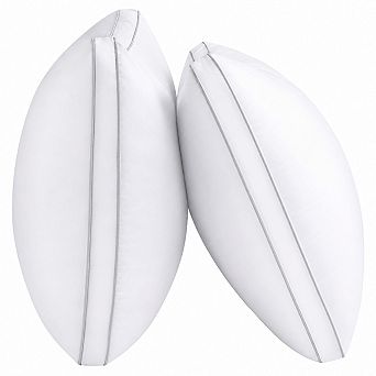 Queen Size Set of 2 Down Alternative Bed Pillows Luxury Hotel Quality Supportive Washable