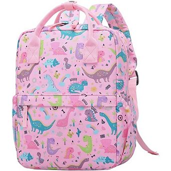 12-Inch Toddler Preschool Backpack with Chest Strap Dinosaur